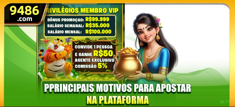 Bônus boas-vindas bk777 R$100